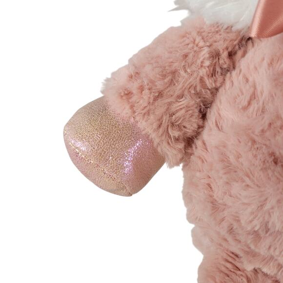 Kellytoy Pink Cat Plush 14" Stuffed Animal 2020 Satin Bow Shiny Nose Ears Feet - Picture 8 of 15